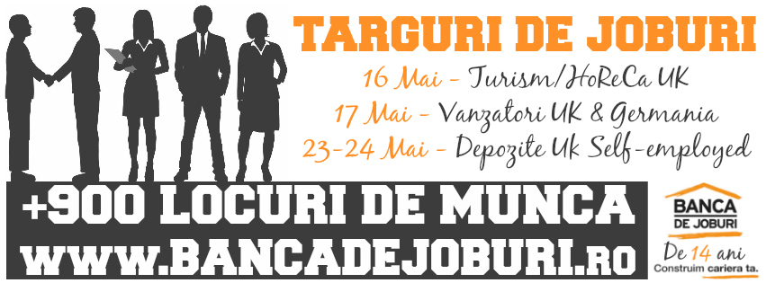 Cele mai tari targuri de joburi - Mai 2015 - Banca de Joburi